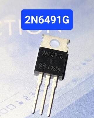 3PCS 2N6491G GENUINE ONSEMI Power Bipolar Transistor 15A  80V  PNP, USA STOCK