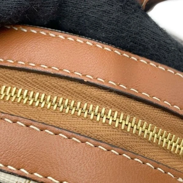 Borsa a tracolla CELINE Triomphe rotonda 10G342 PVC pelle bianca autentica