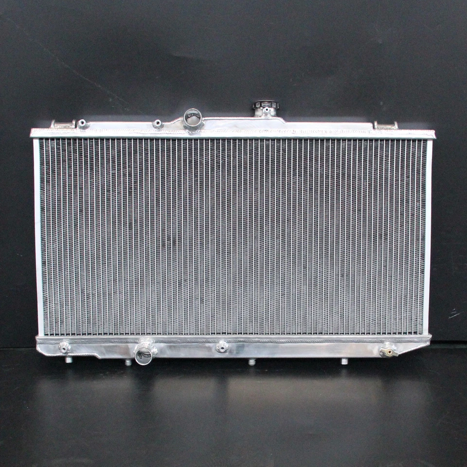 Radiador de aluminio para Toyota Corolla Geo Prizm LSI 93-97 L4 2 filas AT 34mm Foto 2 de 4