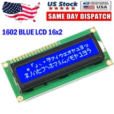 1602 BLUE LCD 16x2 HD44780 Character Display Module For Arduino lcd1602 USA