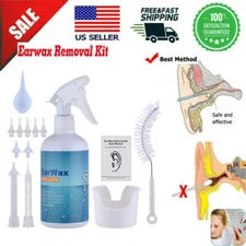 Ear Wax Removal Tool Kit Ear Wax Remover Irrigation Cleaner Bottle Flush System
