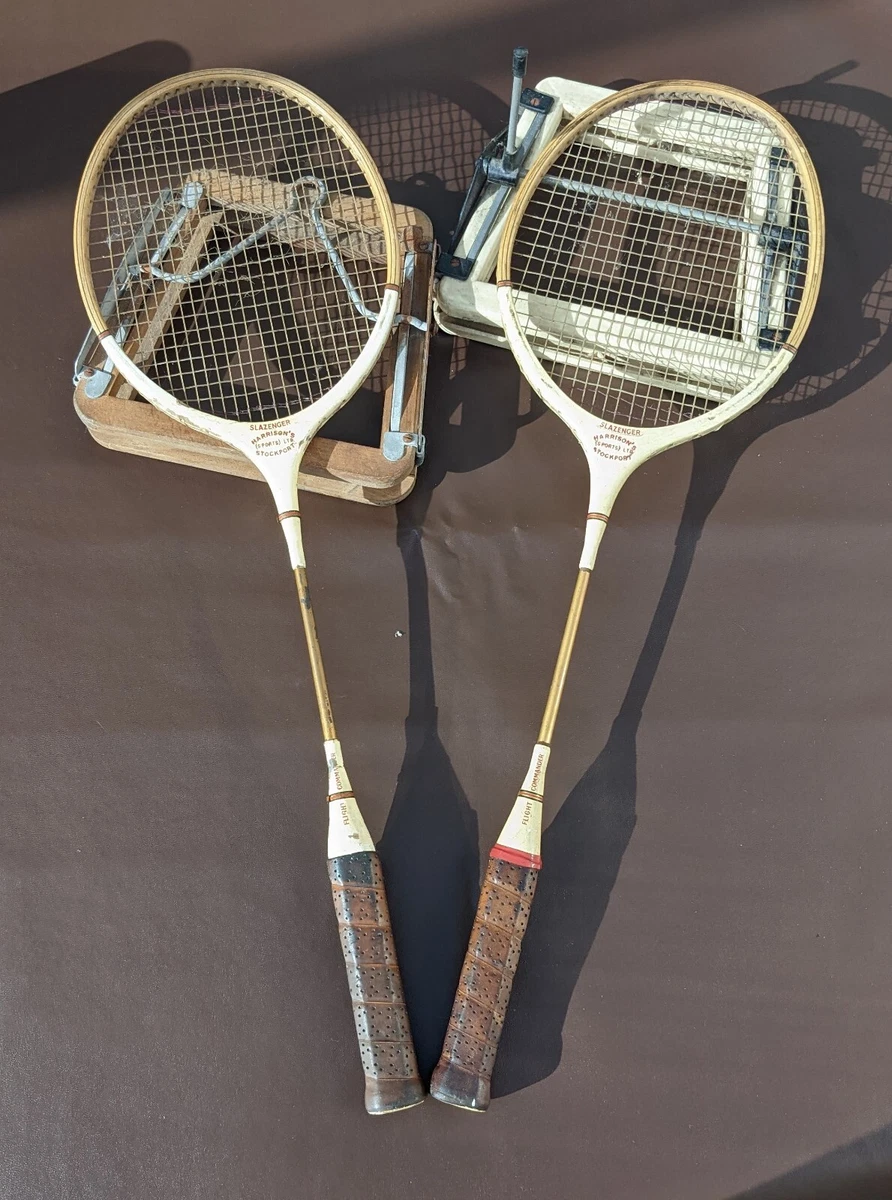 2 Vintage Slazenger Flight Command Badminton Racquets