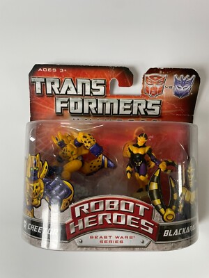 Transformers Robot Heroes Beast Wars Cheetor und Blackarachnia Figuren (2008)