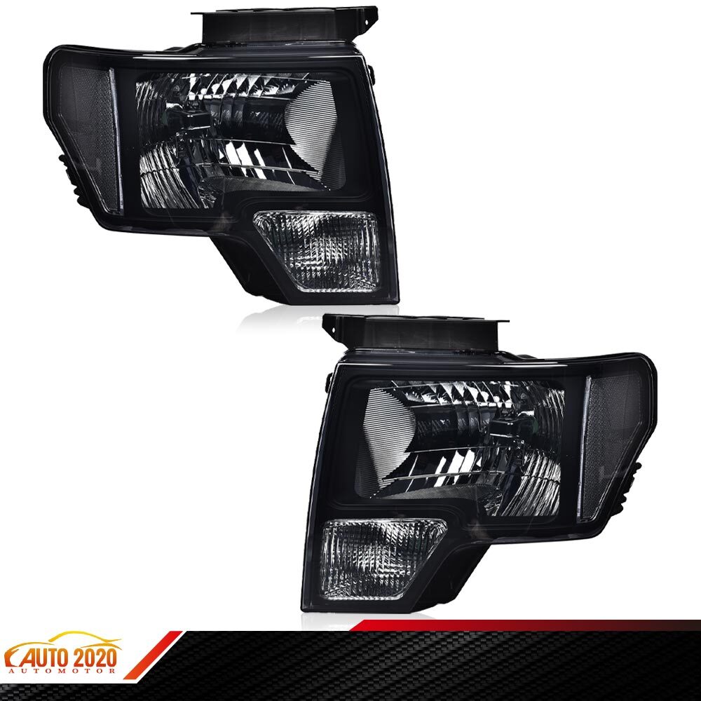 2009-2014 Ford F150 F-150 Replacement Headlight Lamps Set Left & Right Brand New