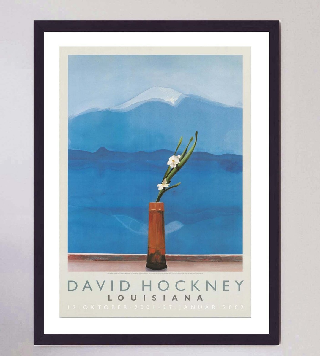 David Hockney - Mount Fuji and Flowers Original Vintage Poster | eBay