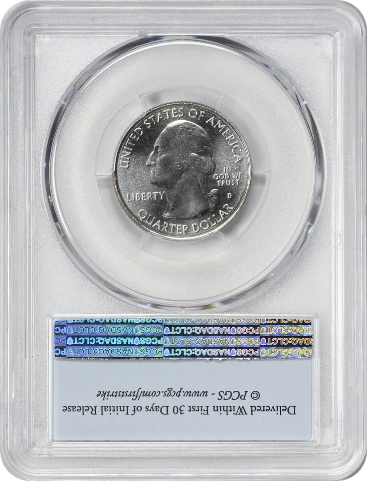 2018-D Pictured Rocks ATB National Park Quarter MS67 First Strike - Image 2 of 2