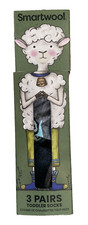 Lot Smartwool Toddler Boys Trio Socks 3 Prs Merino Wool Gift Box 12 - 24 1T 2T