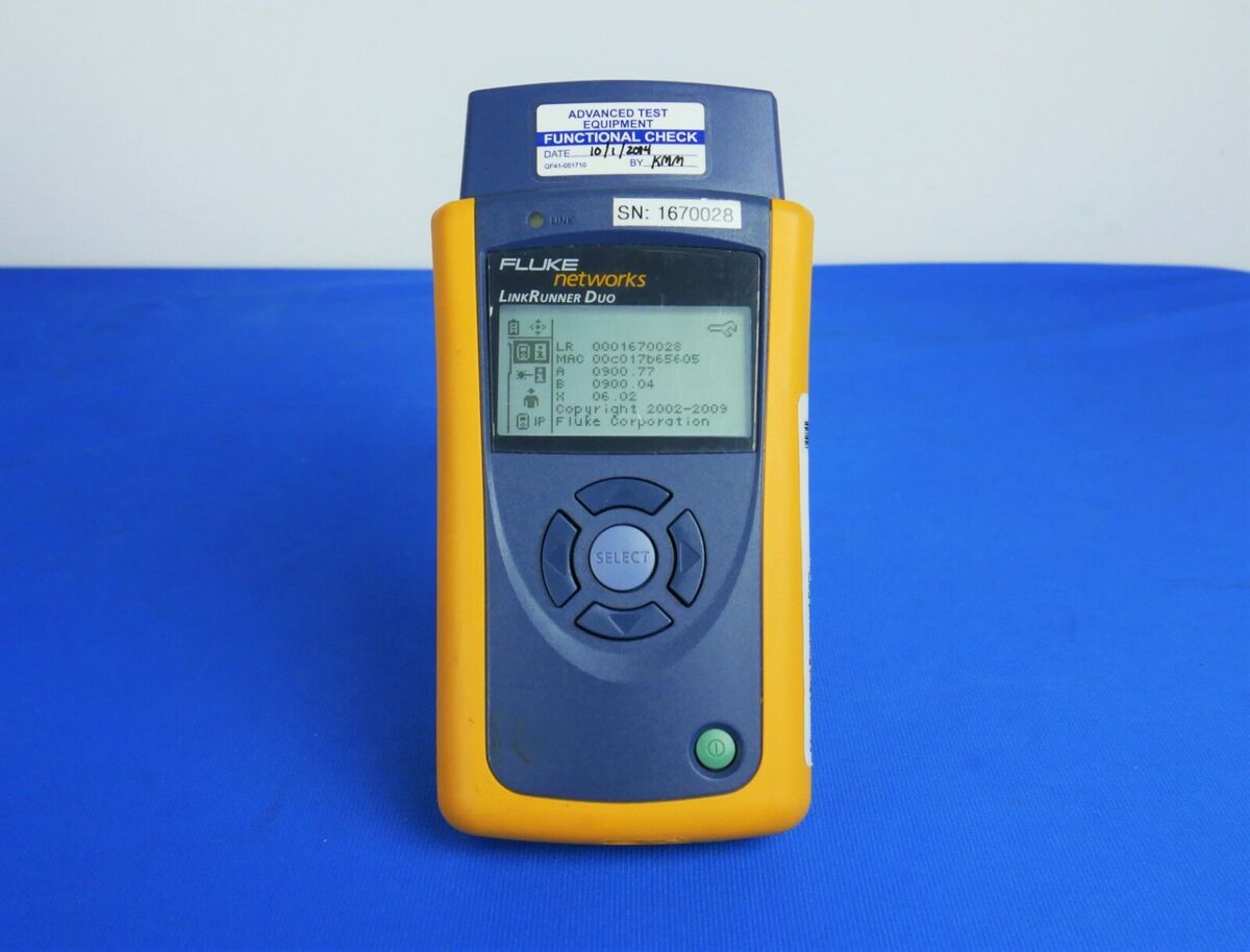 Fluke LinkRunner Duo Network Multimeter | Opt. REFLCT | eBay Fluke LinkRunner Duo Network Multimeter | Opt. REFLCT | eBay