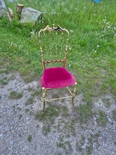 Stuhl 60er Jahre Chiavari Messingstuhl Originalerscheinung top erhalten Sammler