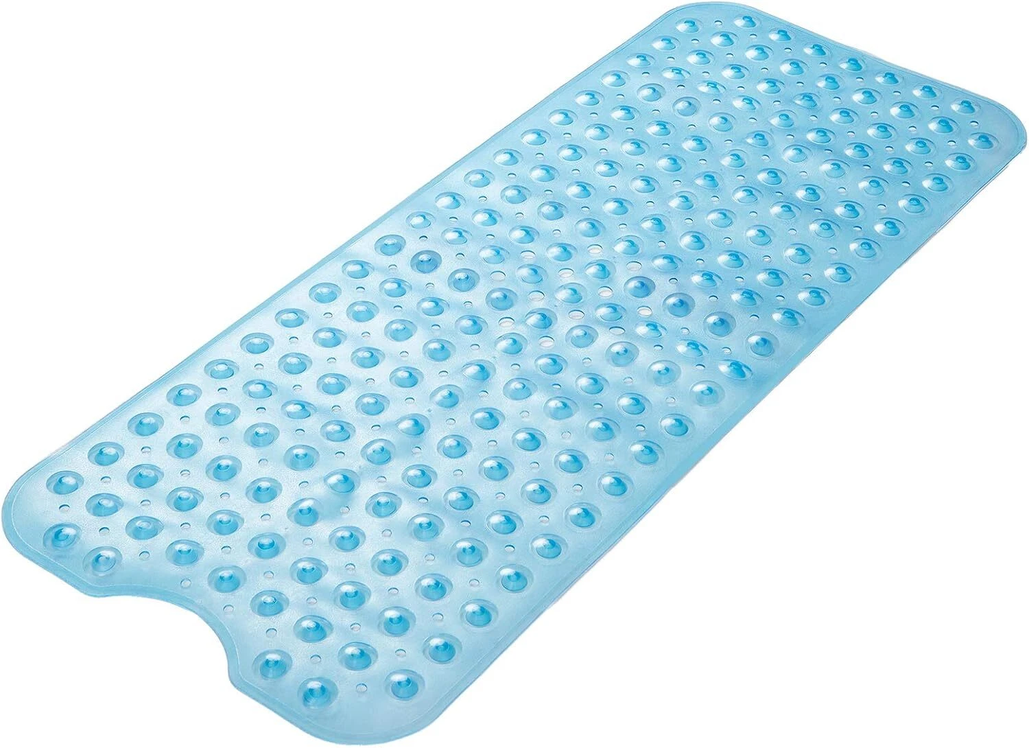 AmazerBath Bathtub Mat Non Slip, Bath 40" x 16" (Rectangular), Clear Blue