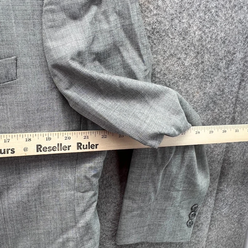 Blazer Givenchy Para Hombres 43R Gris Abrigo Deportivo Chaqueta Lana Worsted Monsieur Rayas Foto 4 de 4