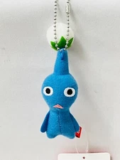 Pikmin Keychain Mascot /Blue Pikmin Flower 10cm / Stuffed Plush Doll Japan