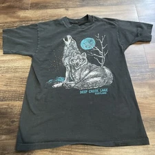 1987 Colorado Wolf Nature Screen Stars Deep Creek Maryland Rare Single Stitch L