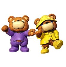 Vintage 1986 Wall Hanging Friendly Bears Ceramic Toddler Bedroom Decor Boy Girl