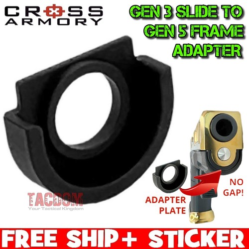 CROSS ARMORY Slide Adapter Plate to use a GL0CK GEN 3 SLIDE on a GEN 4 ...