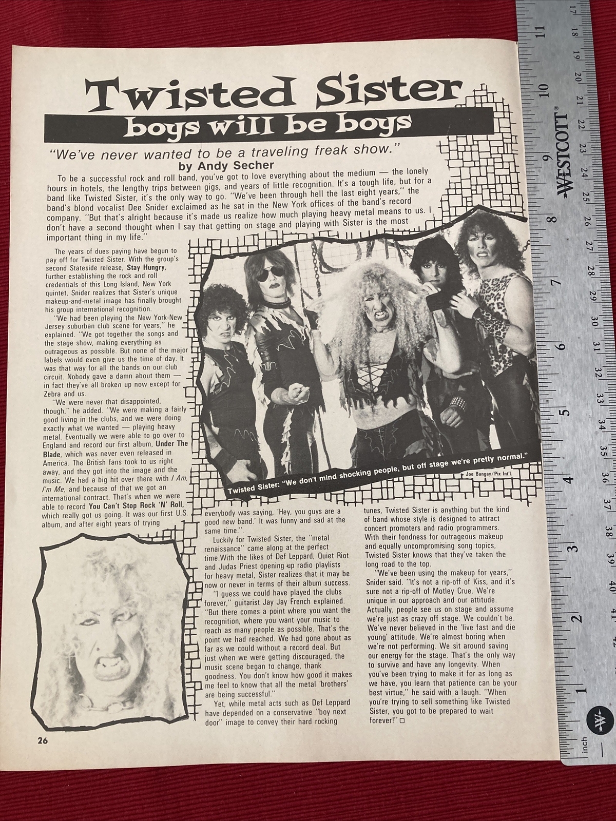 Motley Crue The Wild Bunch 3-page 1984 Article - Great To Frame!