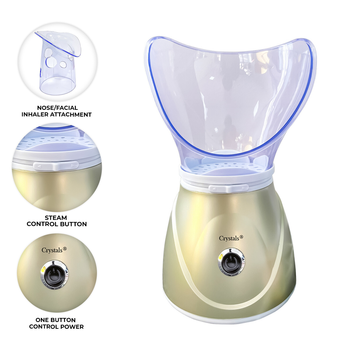 Facial Face Steamer Pores Cleanser Mist Steam Sprayer Spa Sauna Skin Vaporizer