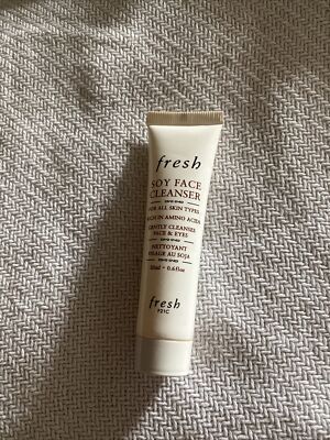 Fresh Soy Face Gel Cleanser Face Eye Wash Travel Size 0.68 fl oz Lot 2