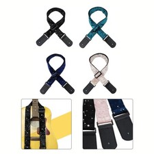 Premium Quality Star Pattern Guitar Strap Makes a Great Gift for Musicians