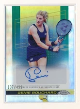 GENIE BOUCHARD 2024 TOPPS CHROME AUTOGRAPH REFRACTOR AUTO #/499 WTA US OPEN