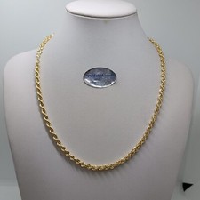 COLLANA UNISEX A MAGLIA FUNE IN ORO GIALLO 18KT 6,5 GRAMMI (7541) 50cm