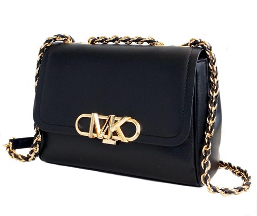 Michael Kors sac à main pour femme Parker Medium Chain Shldr Bag noir neuf - Photo 10 sur 18
