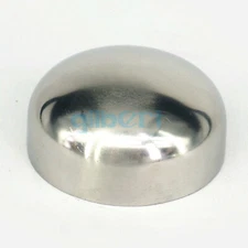 45mm OD 304 Stainless Steel Sanitary Butt Weld End Cap End Plug