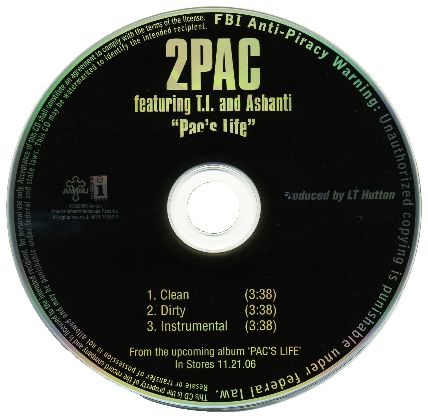 2Pac Rap & Hip-Hop Single Music CDs