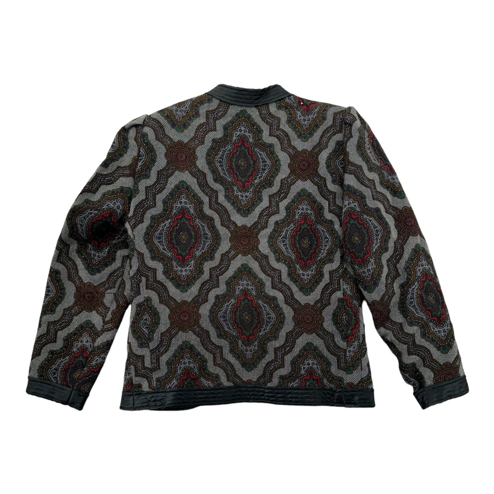 Chaqueta Saks Fifth Avenue Mujer Talla 42 Abrigo Grande Traje Jacquard De Colección Foto 2 de 4