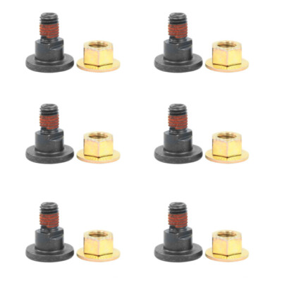 Set of 6 Disc Mower Blade Bolt & Nuts Fits John Deere Disc Mower 1320 1326 1327