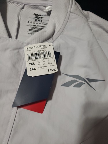 Reebok Mens Speedwick Layering Track Jacket Size 2XL New With Tags - Picture 4 of 6