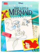 Vintage 1992 Disney How to Draw The Little Mermaid Walter Foster Ariel Art Book