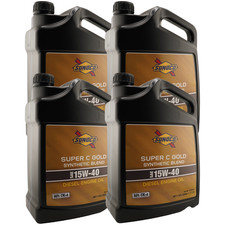 Sunoco 3143-003 15W-40 CK-4 Synthetic Blend Diesel Engine Oil, 1 Gal. (4 Pack)