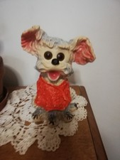 raro cagnolino pupazzo LEDRA m.der made in italy  anni 60 logo elefantino leggi