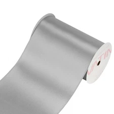 Double Face Deep Silver Satin Ribbon 3 Inch Continuous 10 Yards Polyester Bows