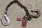 Vintage ACCO Accoloy 9/32" Grade 100 2-Leg Chain Sling 1'11" Reach Latched Hooks — photo 2