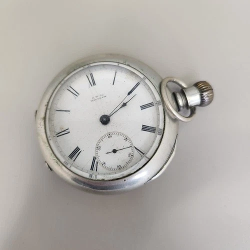 Antique American Waltham Watch Co (1876-1877) Pocket Watch 11j 18s Dueber Runs