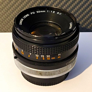 Canon FD Series 50mm f/1.8 S.C. Manual Focus Standard Lens, FD Mount