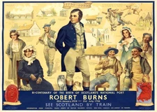 Robert Burns Tribute Wall Art Poster - Vintage Scottish Heritage