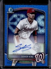 2025 Bowman Chrome Mega Box Seaver King Prospect Auto Blue Refractor #/150