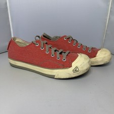 Keen Coronado 1008504 Women's 8 Comfort Shoes Coral Canvas Lace Up Sneakers
