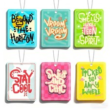 6 Pack Car Air Freshener Hanging Cute Car Accessories For Women Automotive Ai...