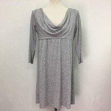 Michael Kors Women's Dress Medium Light Gray Cowl Neck