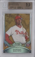 2010 Bowman Sterling Gold Refractor 11/50 Domonic Brown #36 BGS 9.5 GEM MINT 0f8