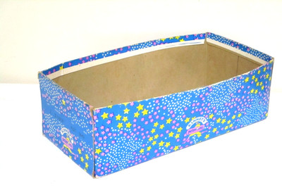 Vtg 1970 PETER MAX Kinney s SHOE BOX BOTTOM, Hippie Chic AS-IS