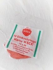 10x WECK RR80 Einkochring Dichtungsring Gummiring 74x86 Küche Haushalt Helfer