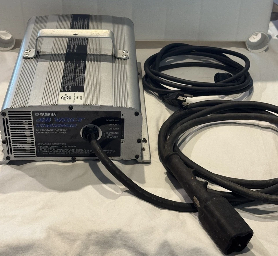 Yamaha OEM 48 Volt Golf Cart Battery Charger - 3 PIN Plug - Model #JW2-H2107-03 - Image 2 of 4