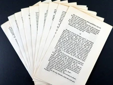 Vintage 1920s German Blackletter text Book Pages for Art, Collage, Junk Journals