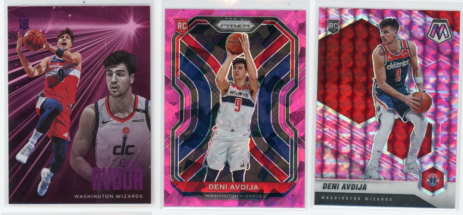 2020-21 Panini Prizm - Deni Avdija #290 Pink Ice Prizm (RC) Portland Trailblazer