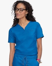 Size small - KOI Stretch 1059 Georgia Top Royal Blue Scrub